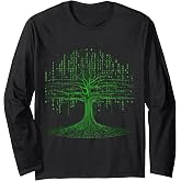 Binary Tree: IT computer science coding geek fan programmer Long Sleeve T-Shirt