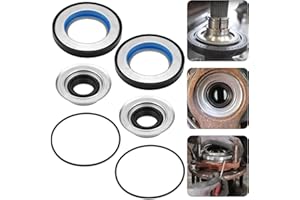 Sporthfish Front Axle Knuckle Tube Seal Kit for 2005-2019 Ford F250 F350 F450 F550 with Dana Super 60, #2017426 Inner Knuckle Seals, #2014835 Outer Tube Oil Seals, #54983 Vacuum Seal O-Rings, 6PCS