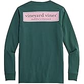 Vineyard Vines Boys' Classic Logo Box Long-Sleeve Pocket Tee