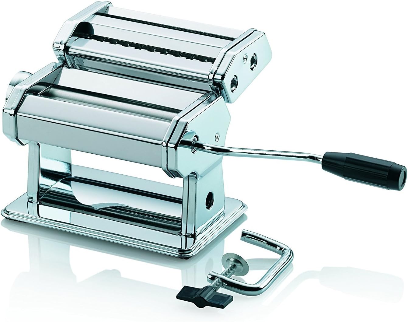 kela Pasta Maker Antonietta Stainless Steel, Chrome Silver, 20 x 12.5 x 7 cm