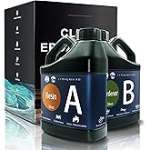 Demorex Epoxy Resin 72OZ, Upgraded Crystal Clear Resin Epoxy Food Safe, Self Leveling & Bubble Free Epoxy Resin with Anti-Yellowing for Coating, Casting, Molds, Jewelry Making, DIY