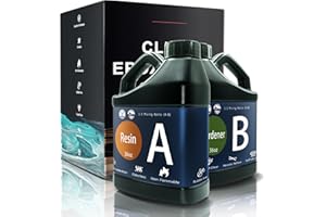 Demorex Epoxy Resin 72OZ, Upgraded Crystal Clear Resin Epoxy Food Safe, Self Leveling & Bubble Free Epoxy Resin with Anti-Yellowing for Coating, Casting, Molds, Jewelry Making, DIY