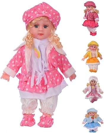 KMC-Kidoz Best Singing Songs Princess Good Looking Musical Baby Doll Toy for Girls ( Assorted Dress Color )