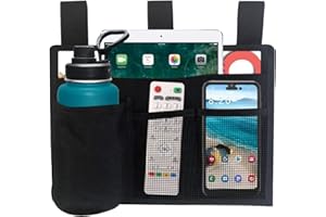 Bedside Storage Caddy, Bunk Bed Storage Bag, Hanging Bedside Organizer for TV Remote Control, Phones, Tablets, Bedside Pocket