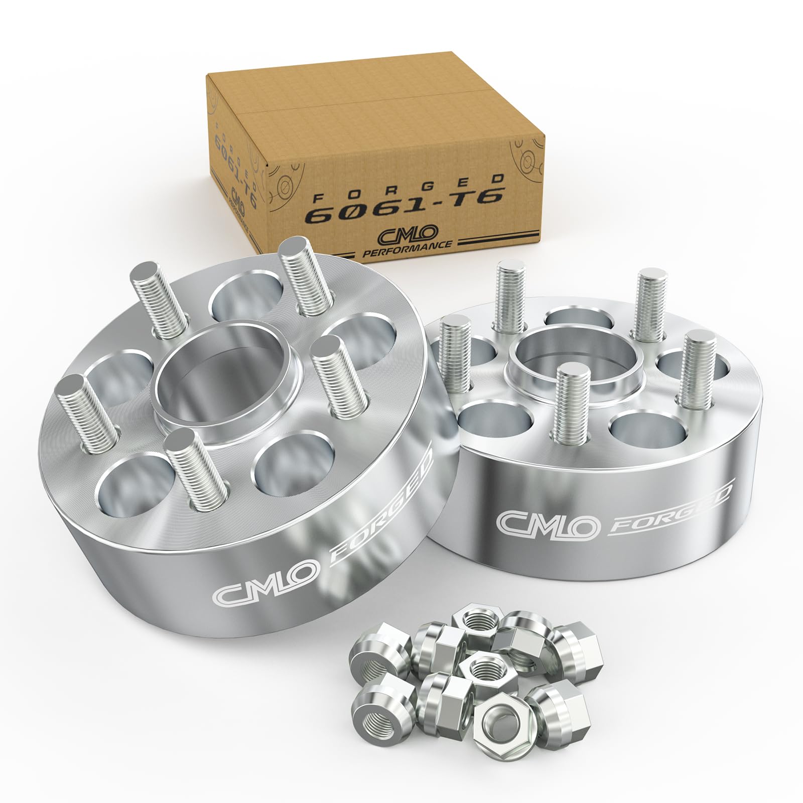 Photo 1 of Customadeonly 2 Inch Forged Wheel Spacers 5x4.75 (5x120.7) Hubcentric | Fits Older Chevy Buick | 2pcs 70.3mm Bore | 7/16" Studs | Offset Correction for Classic GM Vehicles