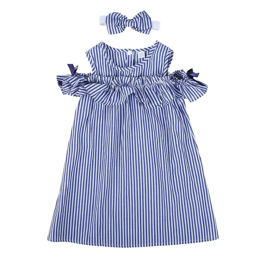 off shoulder baby frock