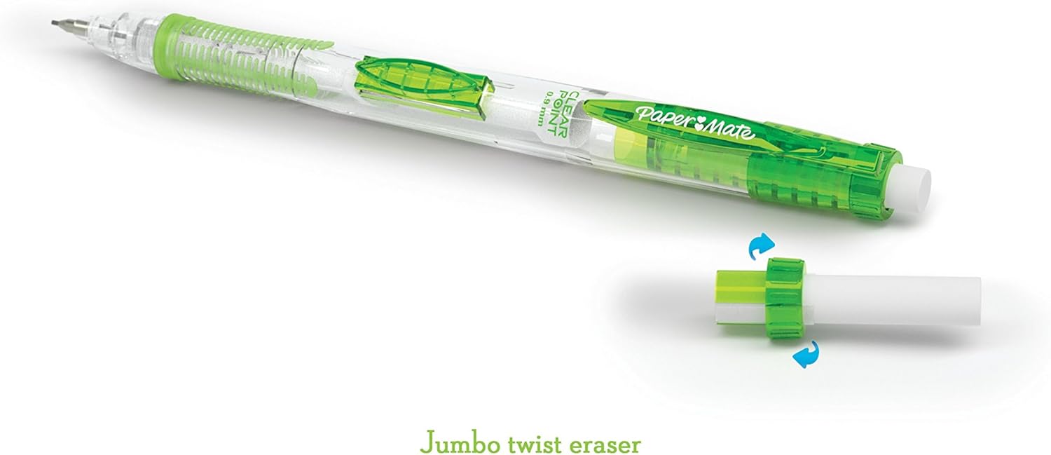 Paper Mate Clearpoint Mechanical Pencils and Lead Refills, 0.9 mm Pencil, Pencils for School Supplies, 2 Pack : Office Products