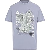 GUESS Mens Eco Short Sleeve Faded Flower Tee