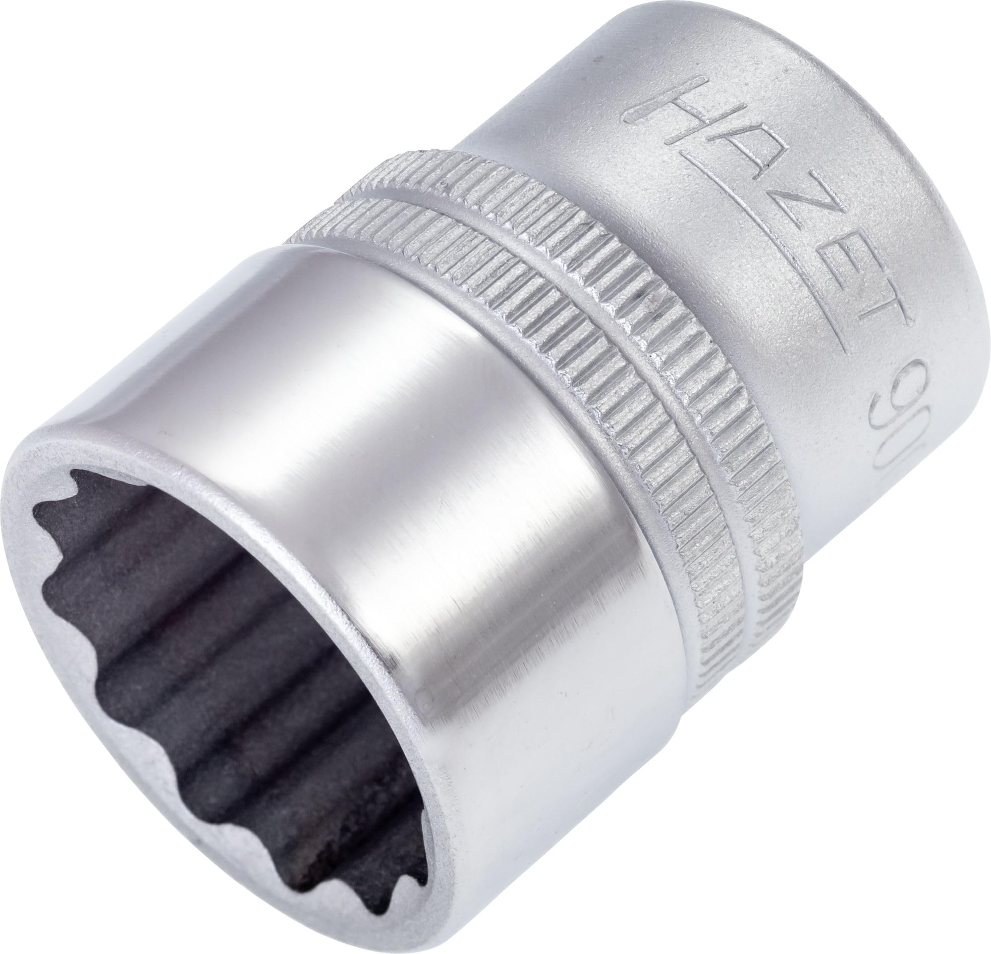 HAZET 900Z-21 38 mm 12-Point Traction Profile Socket - Chrome-Plated/Polished
