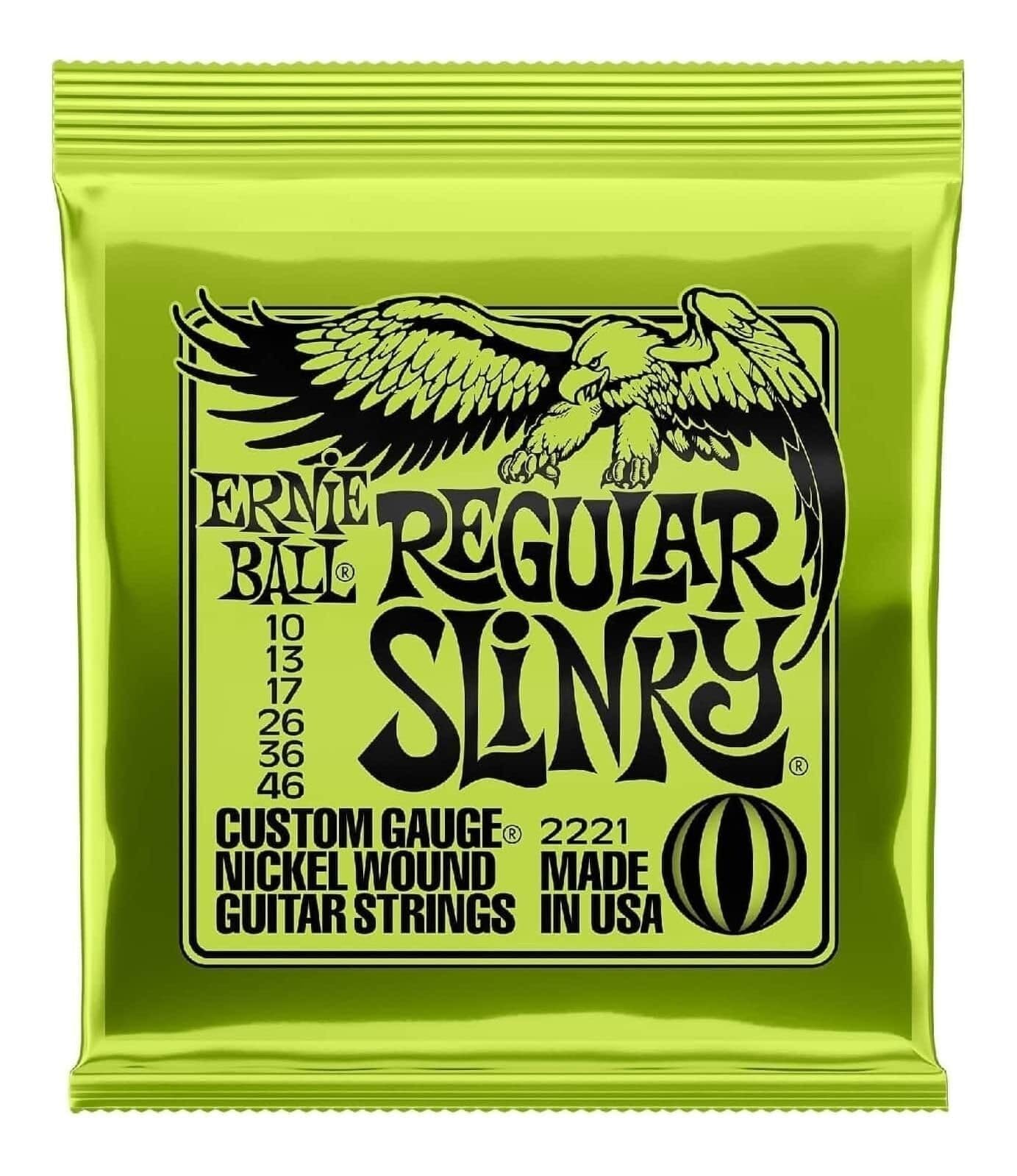 Ernie Ball Electric Guitar Strings, 2221 Regular Slinky, 3 Pack, Nickel, Medium, Limited Edition