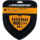 Jagwire - 2X Pro Universal Gear Shift Kit | for Road, MTN and Gravel | Compatible with SRAM and Shimano Gears, Polished Stainless Steel Cables