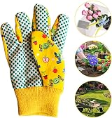 LR Supplies Kids Gardening Gloves Brand New One Size PVC Dots Grip view 3