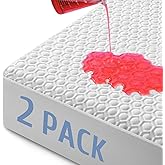 2 Pack Twin Size 100% Waterproof Mattress Protector, Premium Viscose Made from Bamboo 3D Air Fabric Mattress Pad Cover Ultra