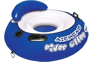 AIRHEAD River Otter Tube, 1 Person Lake Float and River Tube for Floating, Multiple Colors Available