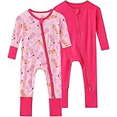 SUZEL Baby Viscose from Bamboo Footless Pajamas Boys Girls Zippy Pjs Sleep 'N Play Romper - 0-24 Months