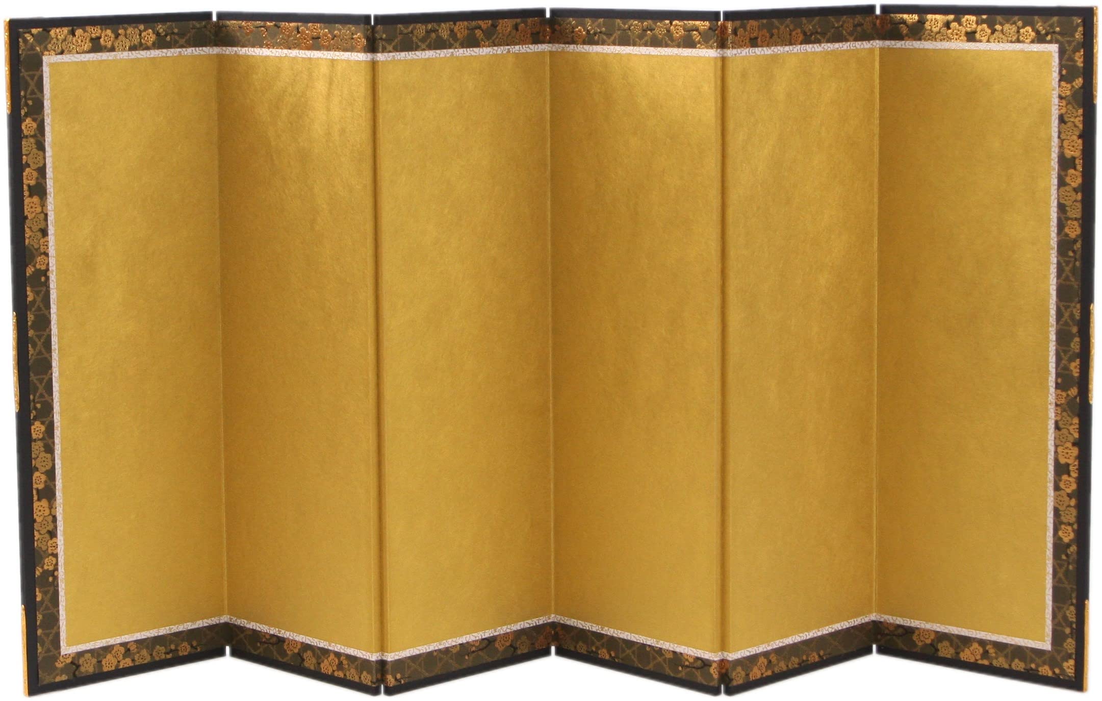 屏風(金屏風) 雛人形・お雛様用・ディスプレイ・結納用 金屏風・13号(金彩押)6曲/高さ39cm商品画像