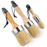 Mister Rui Chalk Paint Brushes, 3 Pack Wax Brush