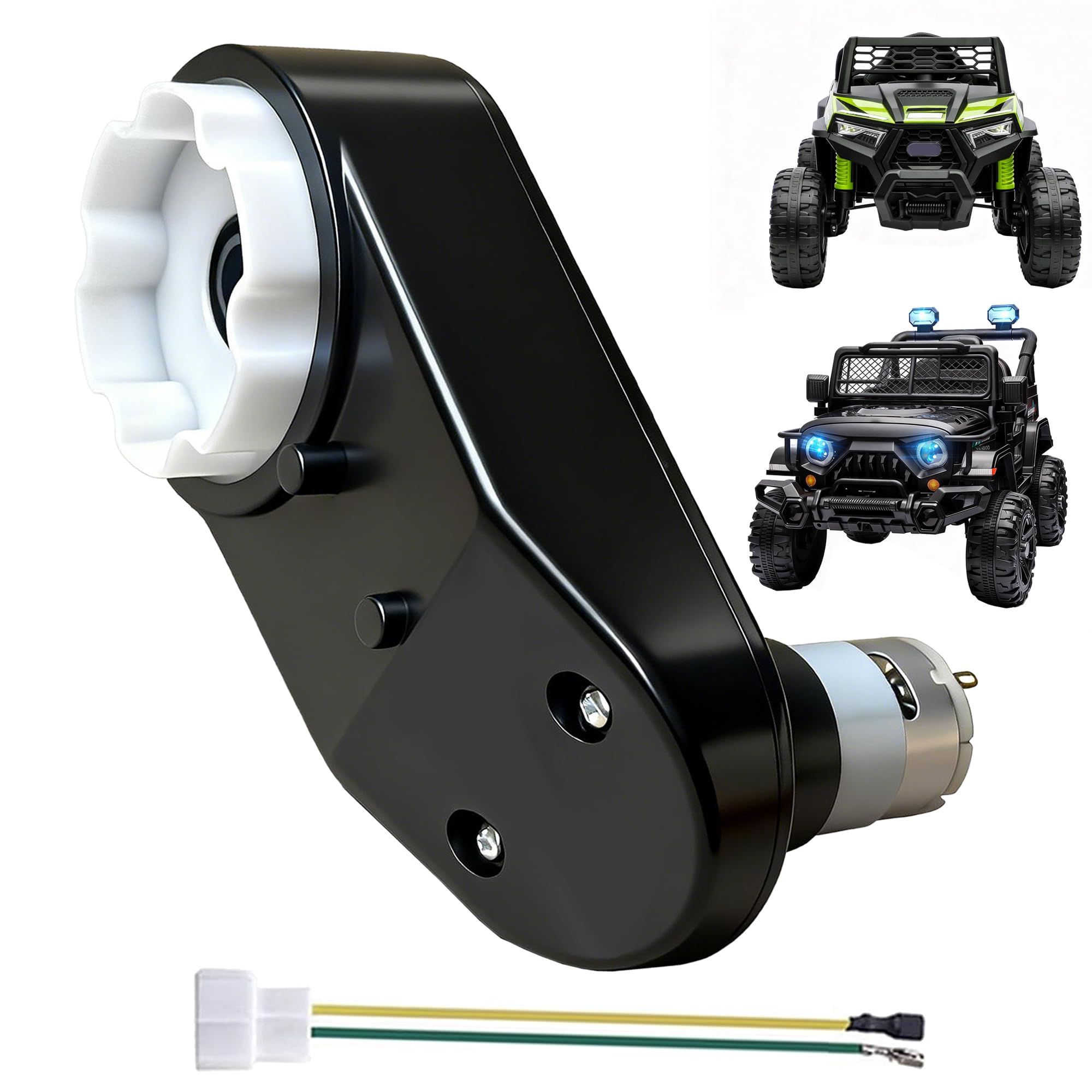 Photo 1 of ZChiMiao 2Pack WW-4 12V RS390 16000RPM Motor Gearbox for Power Wheels Motor Upgrade Repair Replacement Parts,Kid Ride on Miniature Motors Compatible with 4WD Truck/SUV/ATV/UTV/Motorcycle (W4-1PCS)