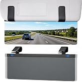 LOMDC Sun Visor Extender for Car, Adjustable Polarized Sun Visor Extender | UV400 Anti-Glare Visor Extender Sun Blocker, Universal Anti-Ultraviolet Visor Extender Attachment for Car, Double-Clip