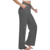 Kivdol Womens Yoga Sweatpants Wide Leg Lounge Pajamas Pants Drawstring Workout Comfy Joggers Sweatpants Pants Pockets