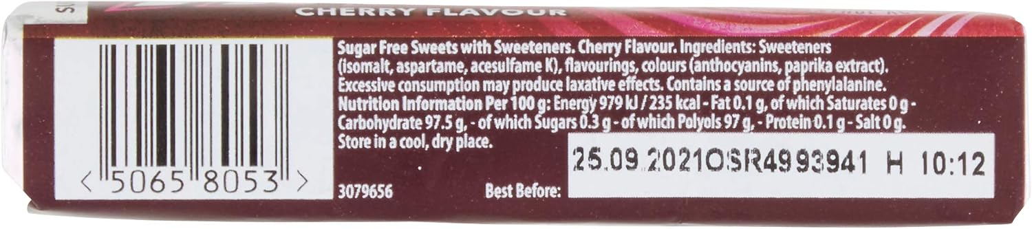 Halls Sugar Free Cherry Flavour with Clearing Menthol Action Sweets, 32g, Pink, 32 g (Pack of 1) - Image 4