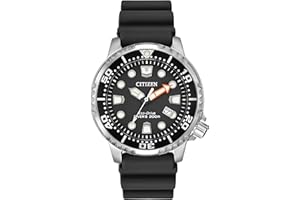 Citizen Promaster Dive Eco-Drive Watch, 3-Hand Date, ISO Certified, Luminous Hands and Markers, Rotating Bezel