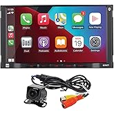 Dual Electronics DCPA71-BC 7" Apple CarPlay Android Auto Double DIN Stereo | Backup camera included, Certified Apple CarPlay and Android Auto, 7-inch touchscreen, Bluetooth calling, USB charging