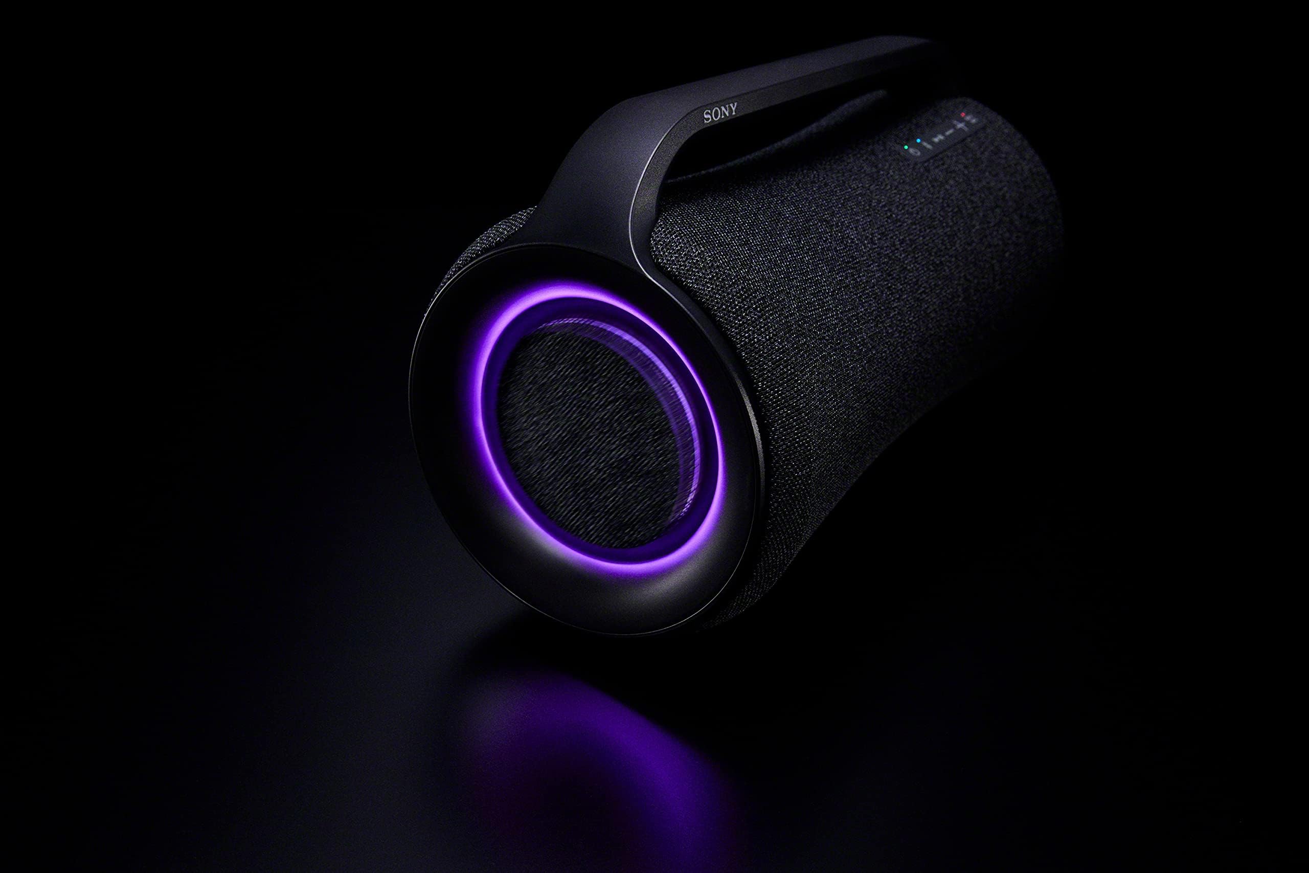 Sony SRS-XG500 X-Series Wireless Portable Bluetooth Boombox Party-Speaker with Big Powerful Sound, IP66 Water-resistant and Dustproof, 30 Hour-Battery, LED Ring Lighting for Home and Outdoor