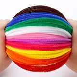 Caydo 100Pcs Pipe Cleaners 10 Colors Chenille Stems 6mm x 30cm Craft Supplies view 7