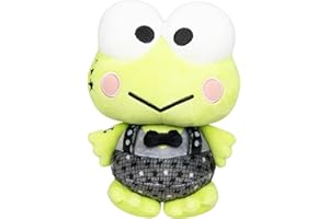 Jazwares Hello Kitty and Friends Series 2, Keroppi 8-inch Punks Plush - Officially Licensed Sanrio Product from Ages 6+