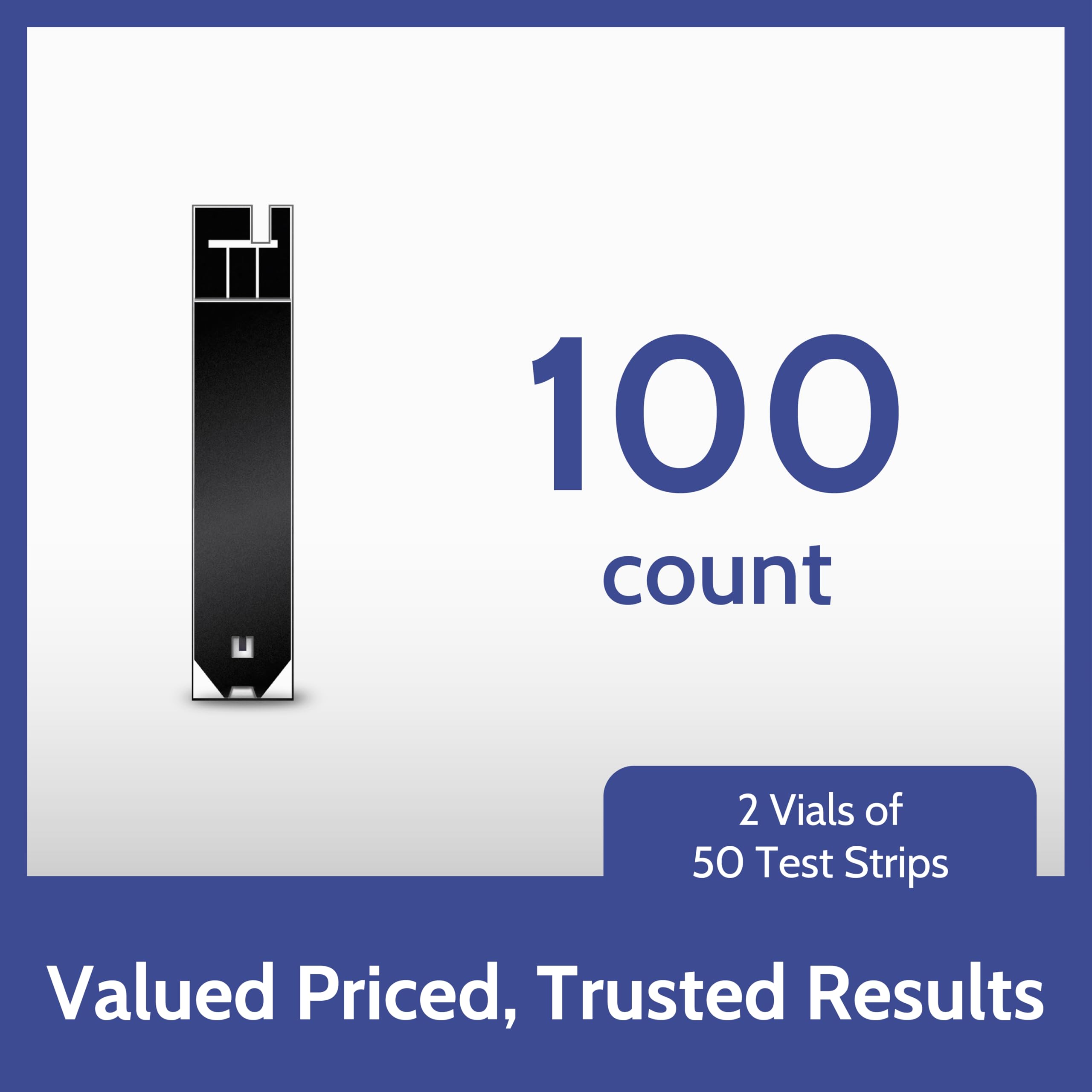 AgaMatrix Presto Test Strips, 100 Count (Pack of 1) | Use with AgaMatrix Presto Blood Glucose Monitor Only | Not for use with Other Meters | 1 Box, 100 Diabetes Test Strips