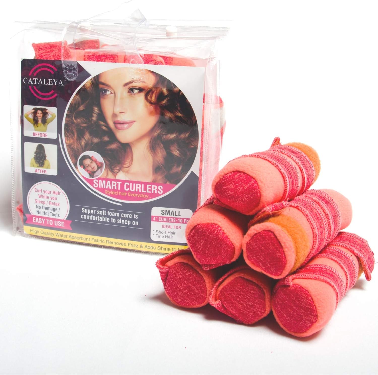 Cataleya Smart Curlers - Latest Hair Curling Rods, Absorbent & heat-free Hair Styler, Wakeup to Beautiful Hair Everyday, Hair Rollers, Curlers for Hair, Curly Hair Product, Curler
