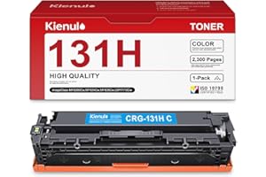 Kienul 131H High Capacity Toner Cartridge CRG131H CRG-131H CRG 131H Toner Replacement for Canon Color ImageClass MF8280Cw MF6