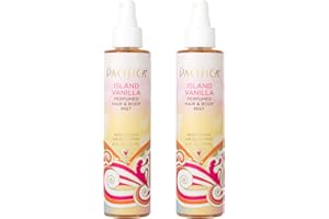 Pacifica Beauty, Island Vanilla All Natural Hair and Body Mist Spray, 100% Vegan, Cruelty & Phthalate & Paraben-Free, Clean F