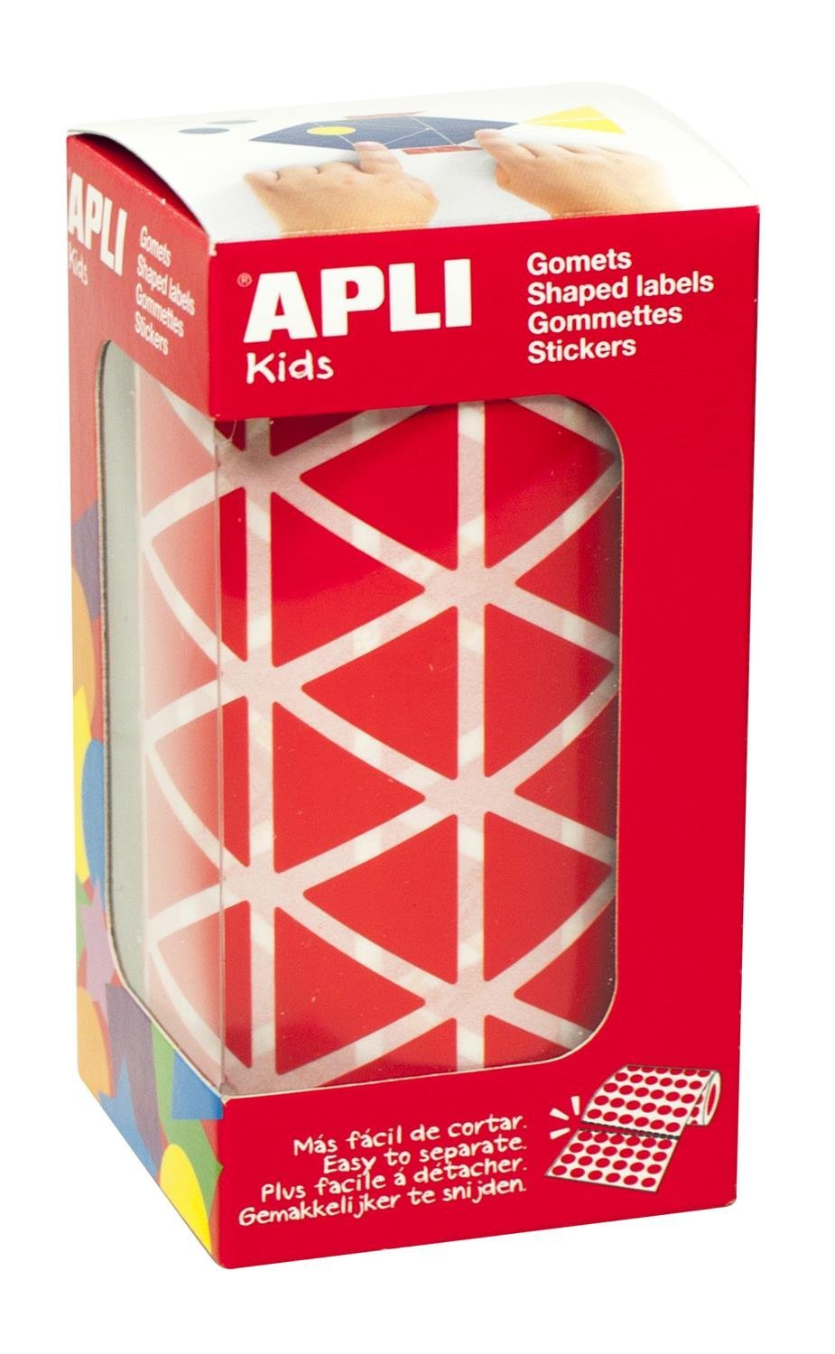 APLI Kids - Roll of Triangular Rubber Bands, 20 mm, red — image 1