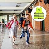 SZCXDKJ Childrens High Visibility Safety Vest Yellow Reflective Kids Hi Vis view 3