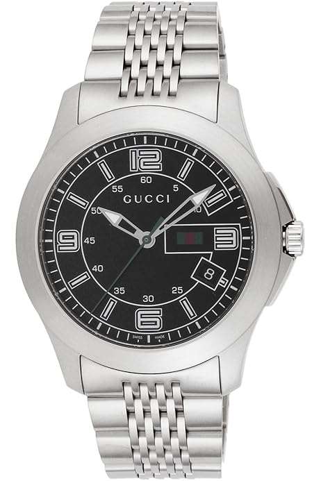 Amazon.com: Gucci Swiss Quartz Stainless Steel Dress Silver-Toned 