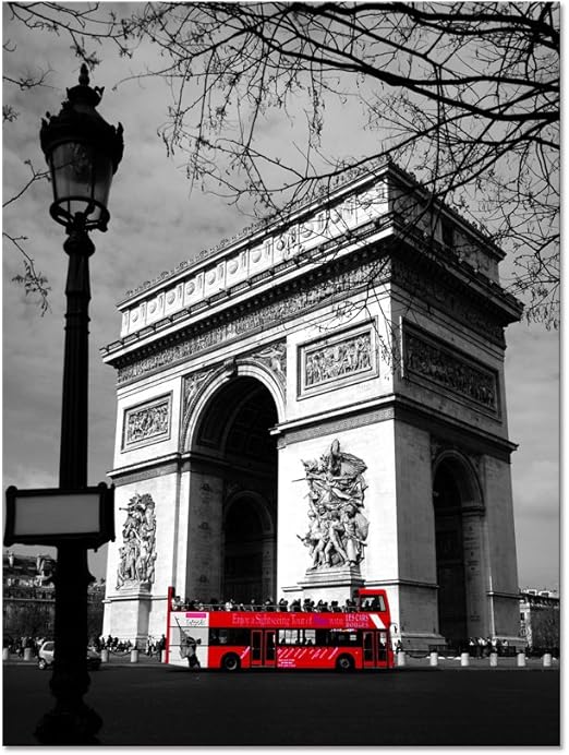 Amazon Com Klvos Black And White Red Wall Decor Symbols Of London