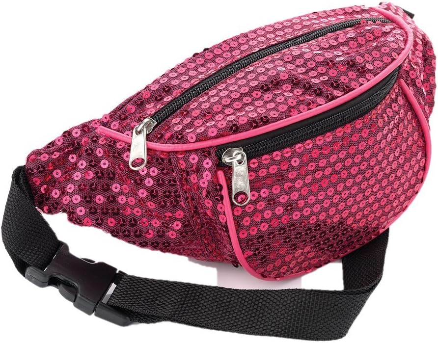 pink sparkly bum bag