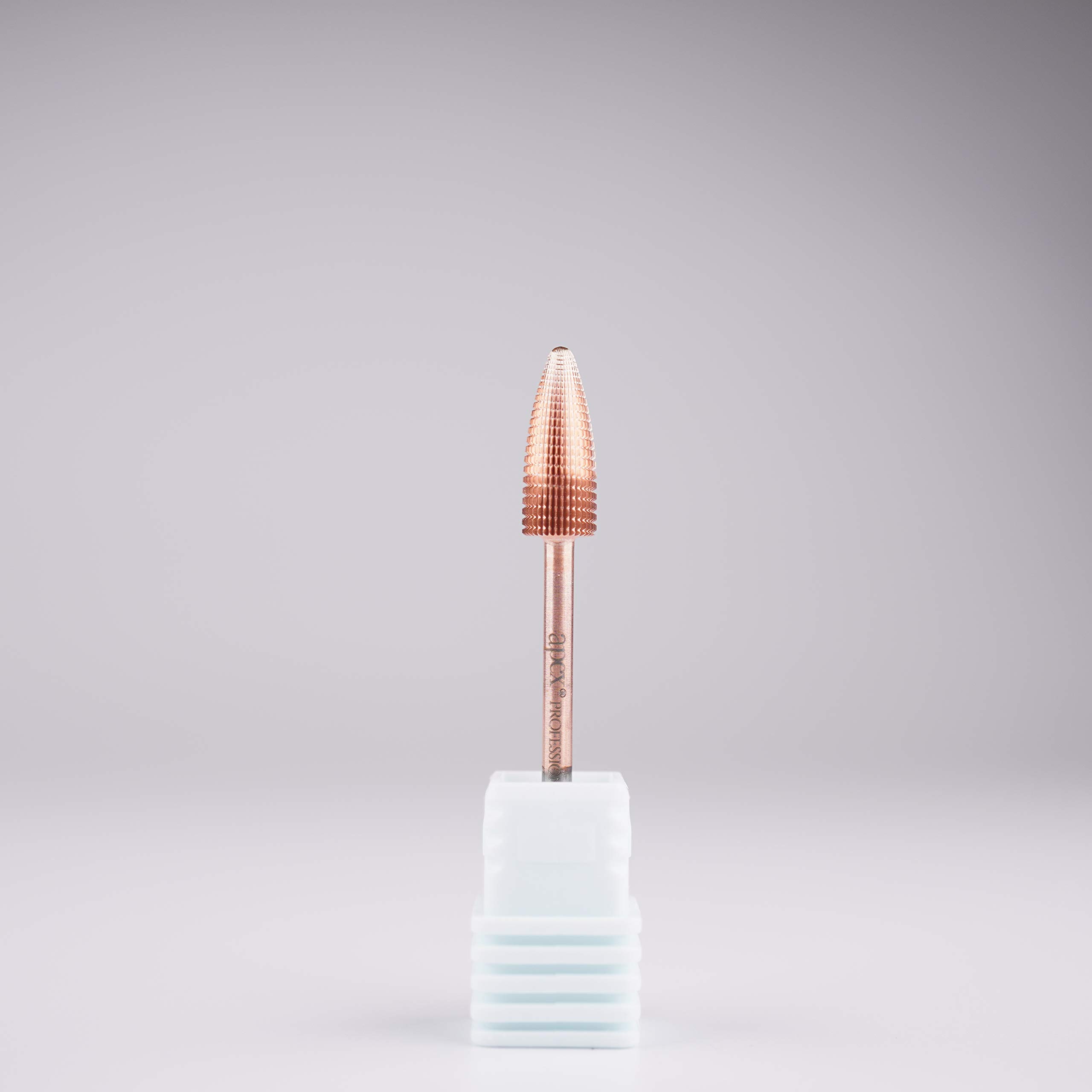 New* Apex® Professional Tungsten Carbide Electric Nail Drill Bit 3/32 inch, 2.35mm Shank for Gels, Acrylics, Nail Art, Manicure, Pedicure, Salon Professional Nails (Typhoon 2 Way) (Extra Fine)