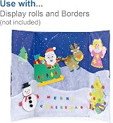 Baker Ross Tri Fold Boards Pack of 4 White 122 x 91 cm Display for Table Top view 4