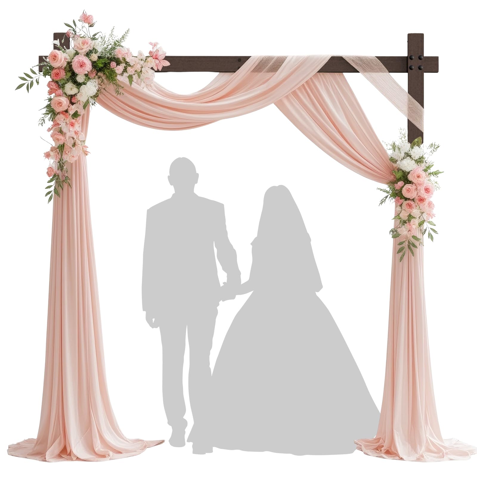 Photo 1 of ***INCOMPLETE - MISSING HARDWARE AND PINK CLOTH - SEE PICTURES***
Fikowo 7.48 FT Square Wood Wedding Arches Wooden Arch for Ceremony Wooden Arbor for Wedding Backdrop Stand for Indoor Outdoor Wedding Party Garden Beach Forest Rustic Boho Decor