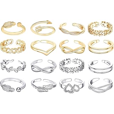 Juego De 36 Anillos Ajustables Para Los Dedos Del Pie, Apila | Cuotas