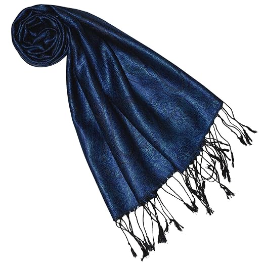 Lorenzo Cana Luxus Seidenschal für Frauen Schal 100% Seide gewebt Damenschal elegant Paisley Muster Ton in Ton