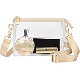 Clear Purse for Women - Stadium Approved Crossbody Bag, Small Stadium Bag for Concerts & Sports Events