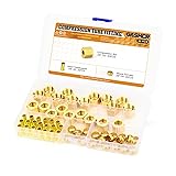GASHER 60PCS Brass Compression Fitting Kit,Sleeve