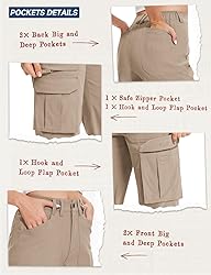 Moosehill Cargo Hiking Pants Women High Waisted