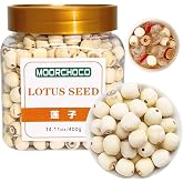 Dried Lotus Seeds- Pure Natural Chinese Herbal Medicine- 14.11oz/400g Used for making soup-Brewing tea-莲子 (Lotus seed)