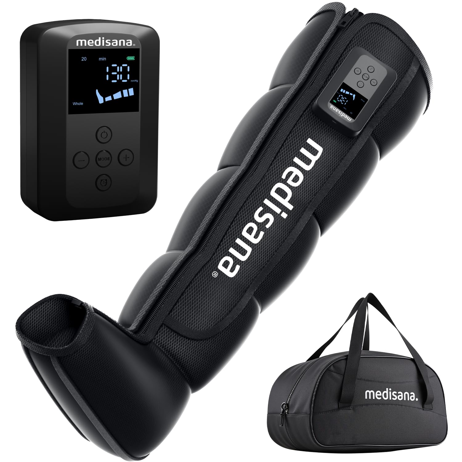 Photo 1 of Medisana Leg Compression Massager, Cordless Rechargeable Air Pressure Boot with Multi-Customize Modes, Intensities & Timer, Leg Compression for Circulation, Pain Relief, Recovery, Christmas Gifts