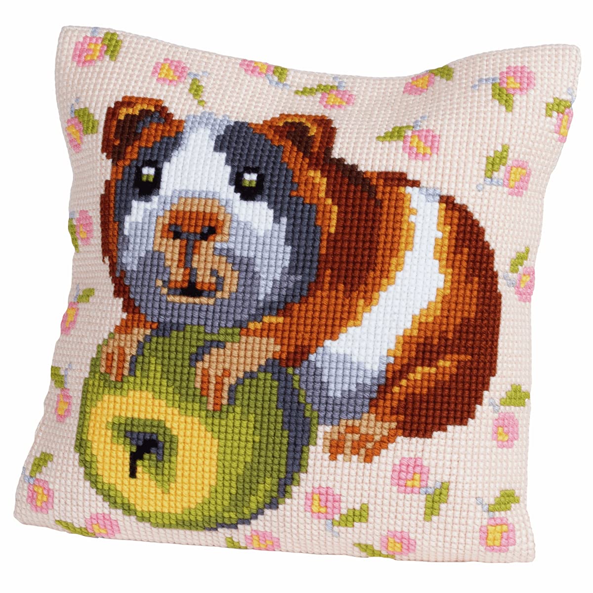 Collection D'Art Cross Stitch Cushion Kit: Hungry Harry, Gold, 40 x 40 cm